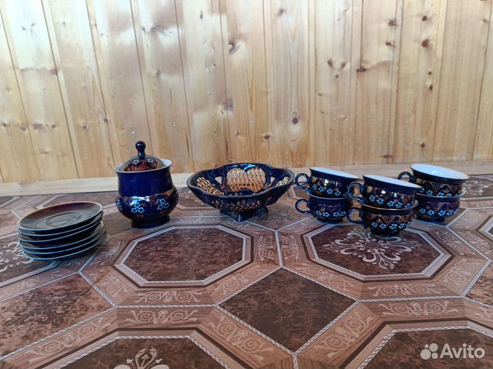 Чайный сервиз СССР cobalt