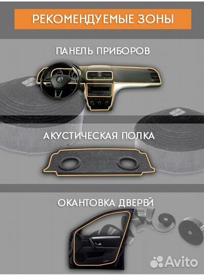 Антискрипная лента для автомобиля