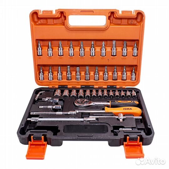 Набор инструмента 46пр. 1/4''(6-гран.)(4-14мм) ism