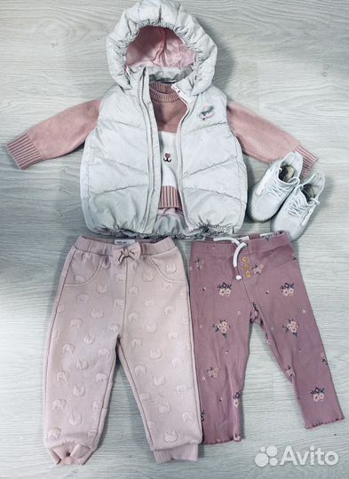 Вещи пакетом на девочку 80-86