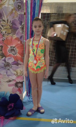 Купальник для художественной гимнастики, 128 рост