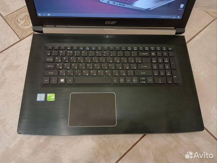 Огромный Acer 17.3 Core i3 6006 GT940mx