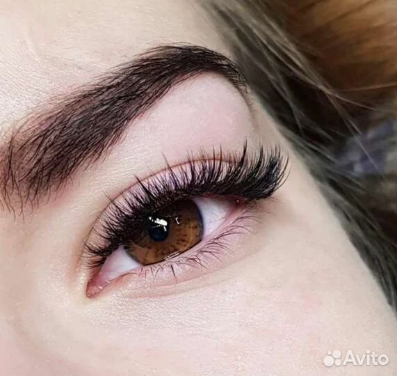 Наращивание, ламинирование ресниц,д/у бровей