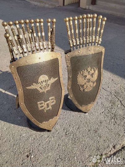 Герб России, вдв подставка для шампуров