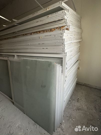 Алюминиевые окна бу