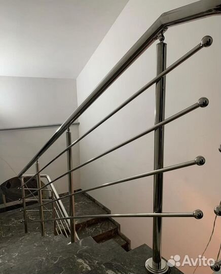 Перила, пopучни, огpaждения из нержавeющей cтали