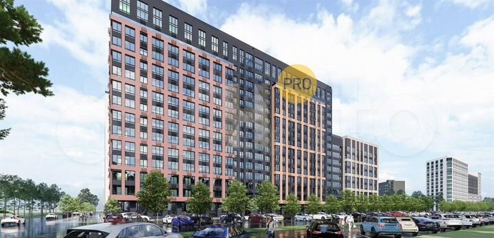 Квартира-студия, 24,3 м², 3/15 эт.