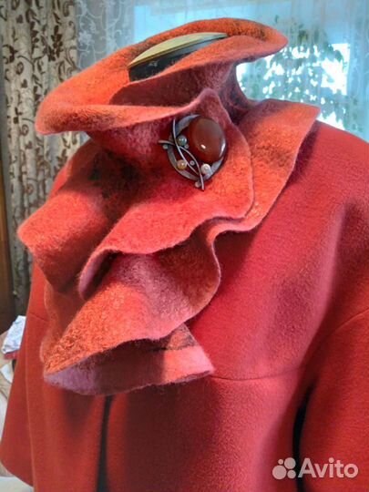 Валяные шарфы и палантины