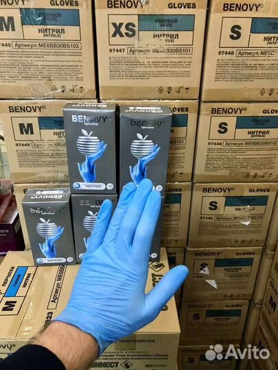 Перчатки нитрил