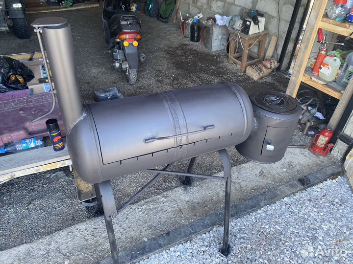 Мангал коптильня смокер