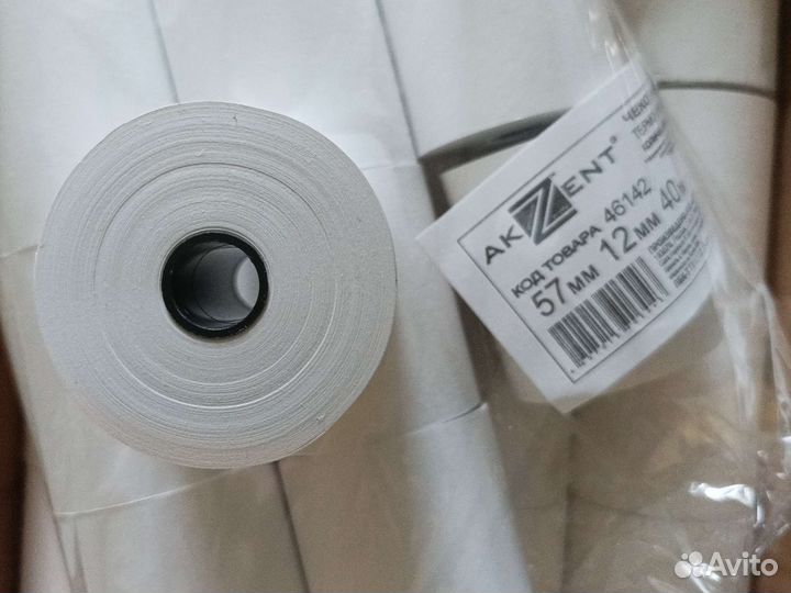 Чековая лента термо 57мм*12мм*40м