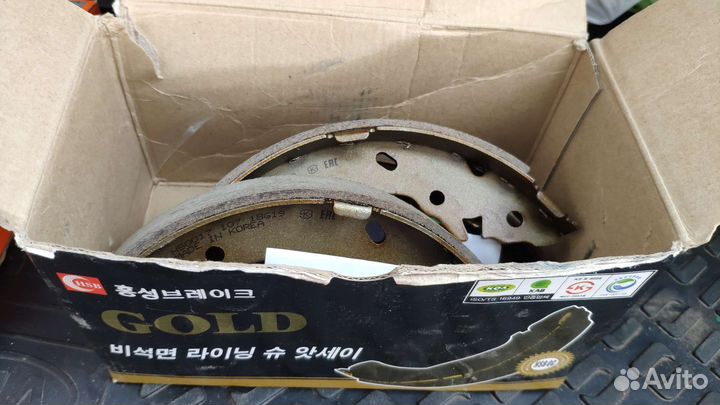 Тормозные колодки задние на hyundai solaris, kia
