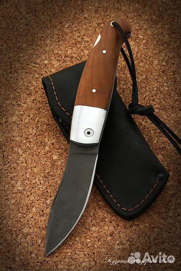 Нож складной Скат сталь Х12мф накладки коричневый