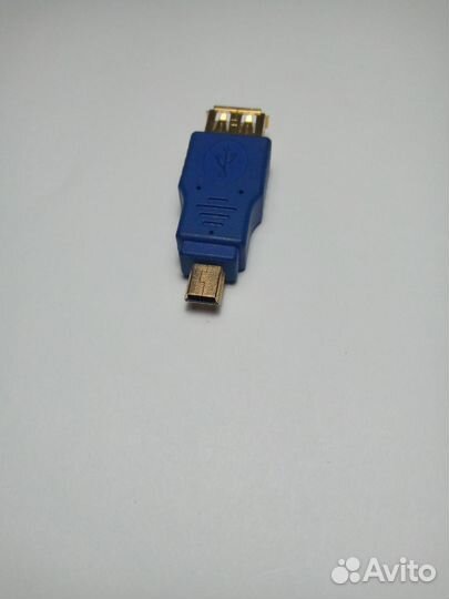 Переходник USB 2.0 розетка / mini USB вилка