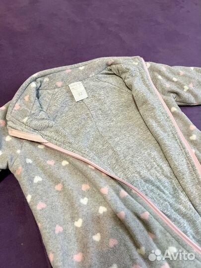 Флисовый комбинезон поддева 86-92