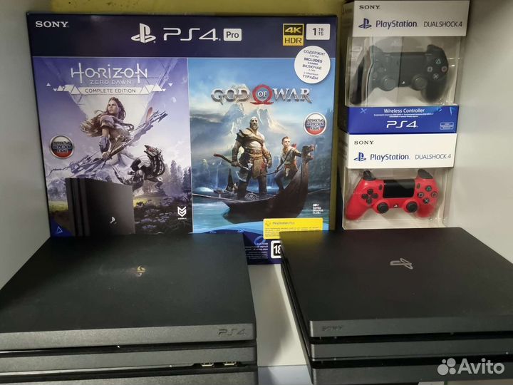 PS4 pro 1 tb последняя ревизия 7208B с играми
