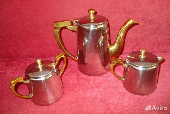Набор Чайный латунь серебрение Европа