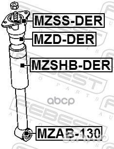 Опора заднего амортизатора mazda 2 DE 2007