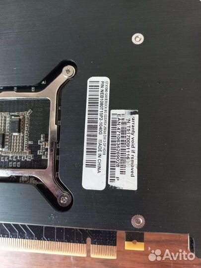 Gtx 1080 palit gamerock запчасти