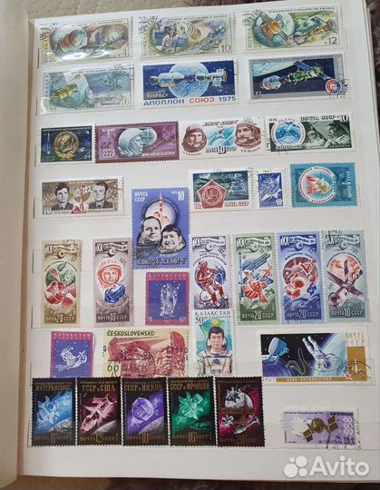 Коллекция марок, гашенные и негашенные