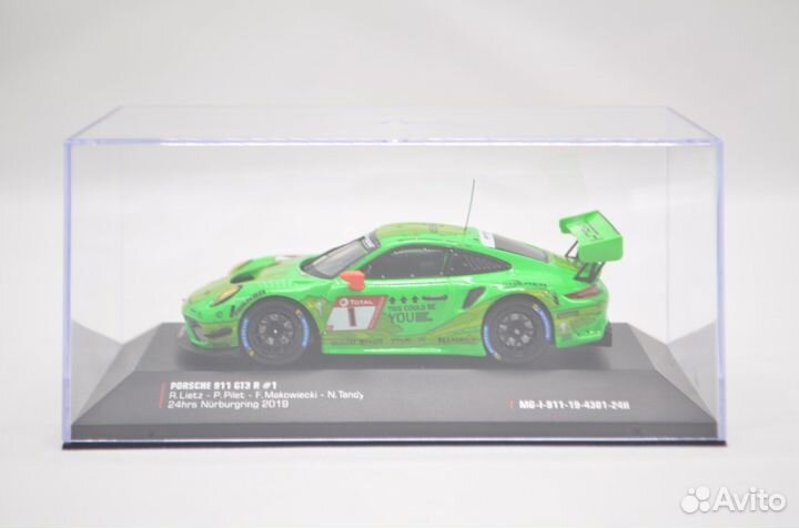 Porsche 911 (991 II) GT3 R #1 2019, IXO, 1/43