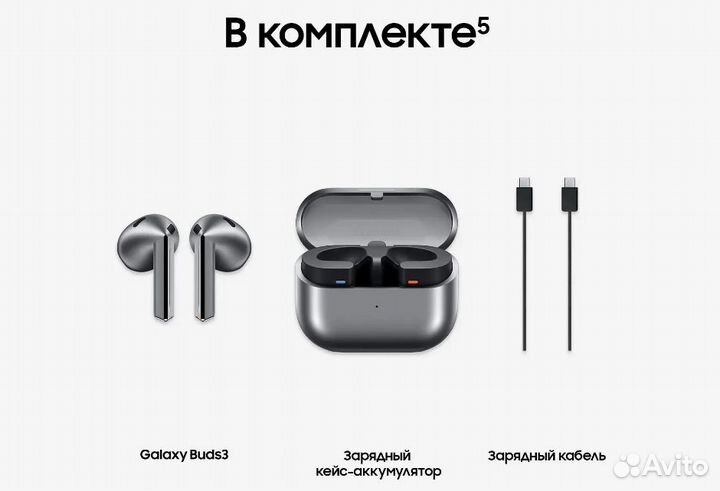 Наушники Samsung Galaxy Buds 3 / Новые