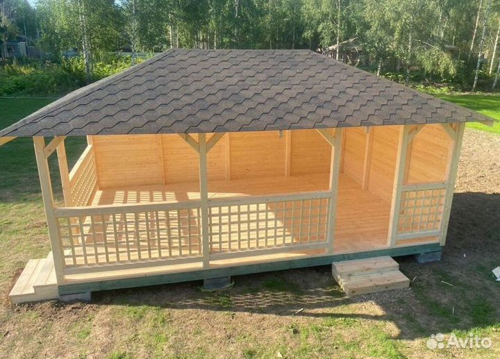 Беседка к дому