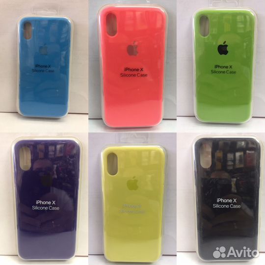 Чехлы Silicone Case iPhone X