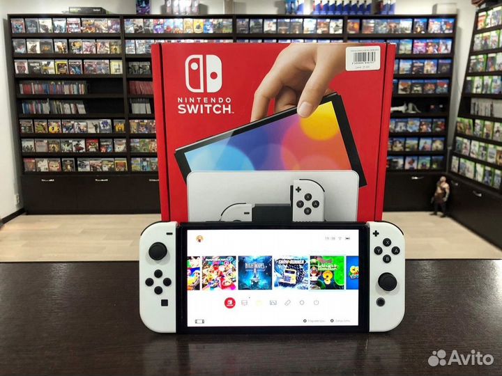 Nintendo Switch oled 128GB MOD Белая