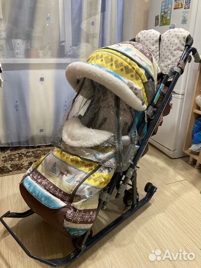 Коляска санки ника 7-3