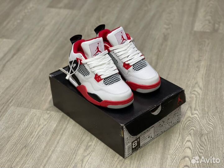 Кроссовки Air Jordan 4 Fire Red (36-45)