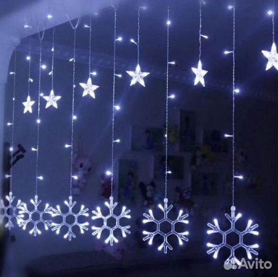 Гирлянда снежинки