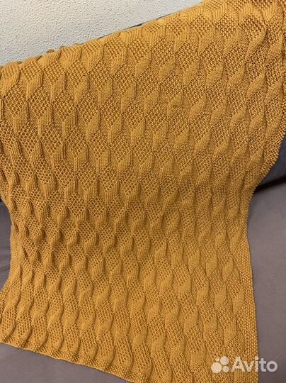 Плед ручной вязки