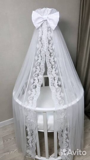 Балдахин в кроватку Just Happy кружевной