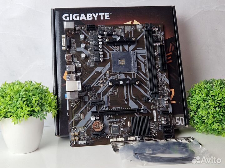 Новая материнская плата Gigabyte B450M H