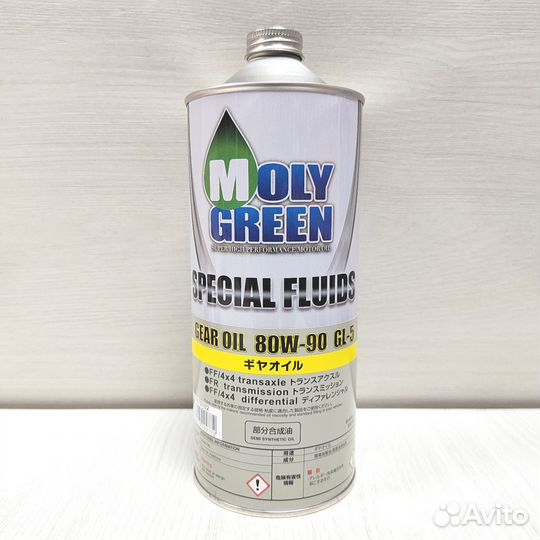 Трансмиссионное масло molygreen gear OIL 80W-90, G