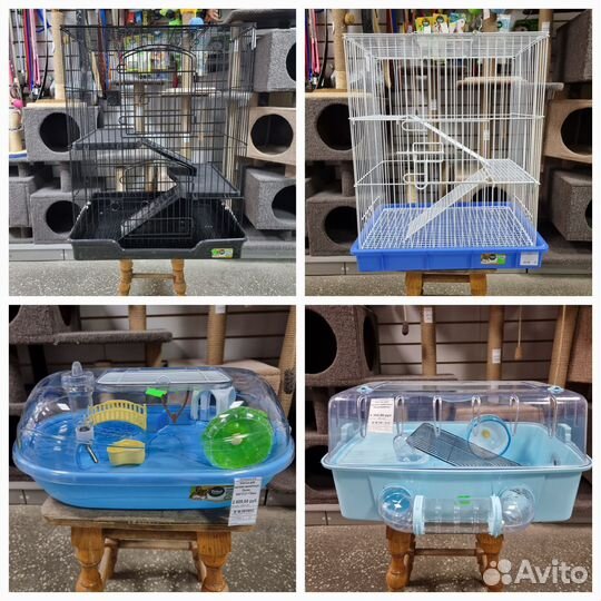 Клетки для животных и птиц в ассортименте