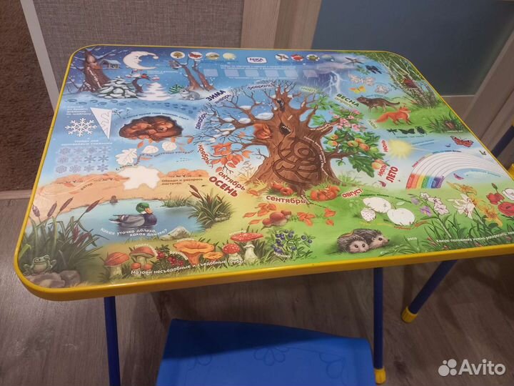 Столик, стульчик, и доска для рисования