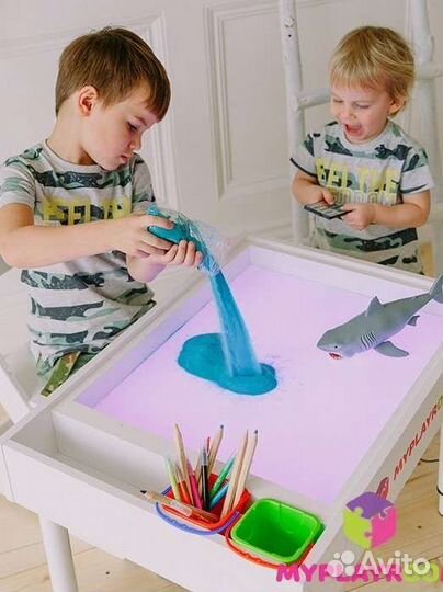 Световая песочница myplayroom с закрытым пеналом