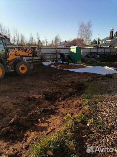 Выравнивание, раскорчевка, отсыпка участка