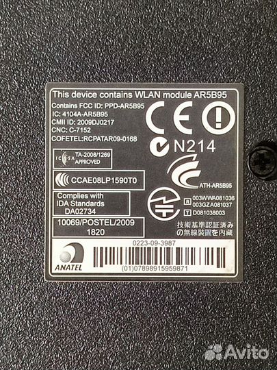 Ноутбук aseer aspire 7741 g series