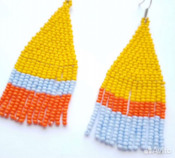 Серьги из бисера