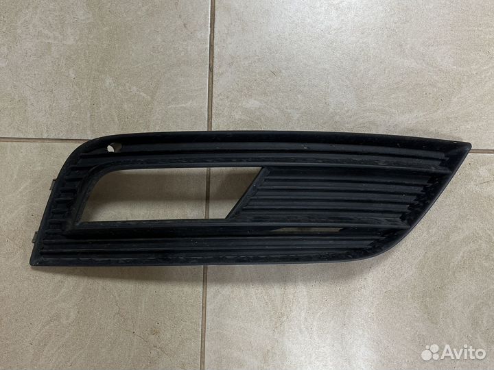 Решетка радиатора Audi A4 B8 рест + решетка птф
