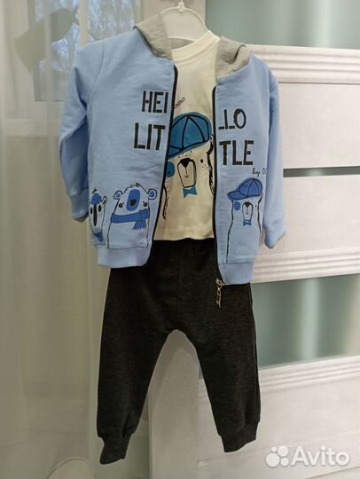 Костюм тройка для мальчика 74-80