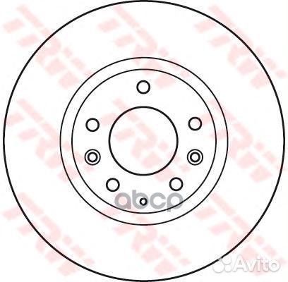 Диск тормозной передний TRW DF4974S mazda 6 07