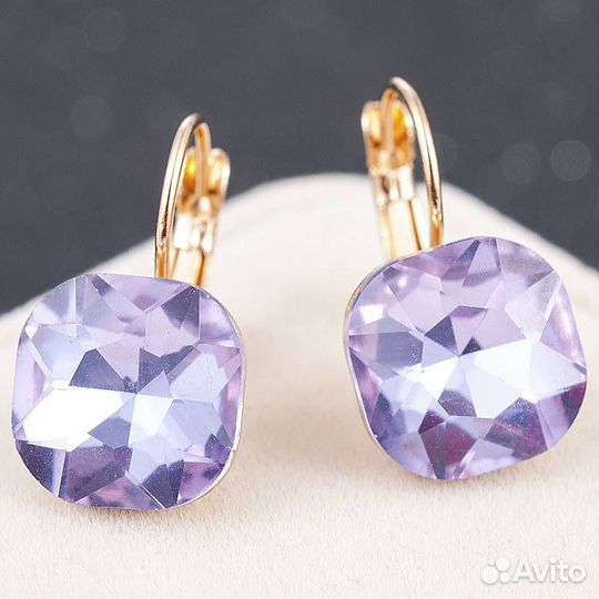 Серьги с кристаллами Swarovski