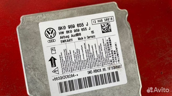 Блок управления Airbag Audi A4 B8 1.8 tfsi cdhb