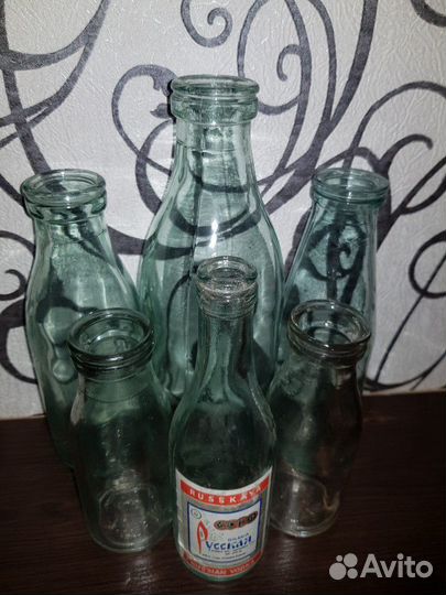 Бутылки молочные из прошлого