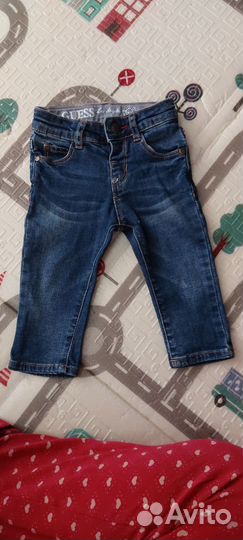 Рубашка-боди и джинсы на мальчика