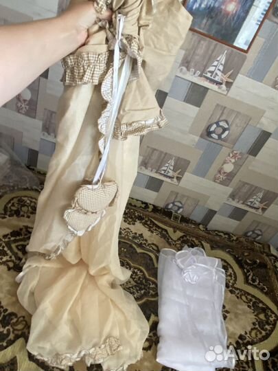 Бортики и балдахин на кроватку